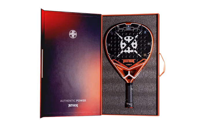 Heroe’s Azteca 2025 Padel Schläger Carbon Power mit Box schwarz rot