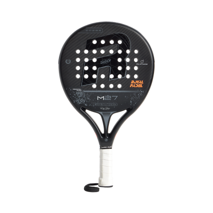 Royal Padel M27 Poly 2026 Padel Schläger Carbon Control schwarz frontal