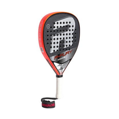 Royal Padel R-Fury 2026 Padel Schläger Carbon Power schwarz rot Seitenansicht