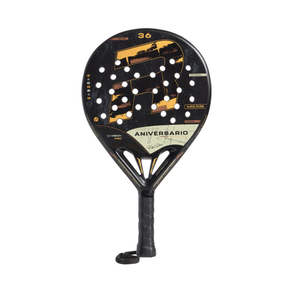 Royal Padel 36 Aniversario Poly 2026 Padel Schläger Carbon Control schwarz gold frontal