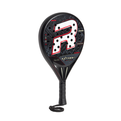 Royal Padel Whip Extreme 2026 Padel Schläger Carbon Control schwarz rot Seitenansicht