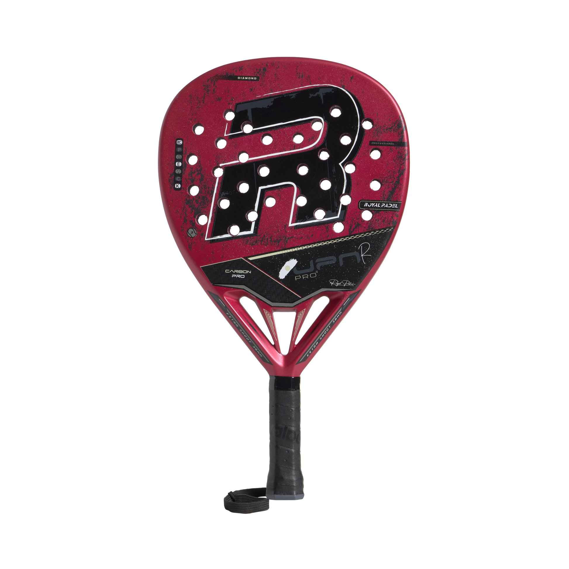 Royal Padel JPN Pro Red 2026 Padel Schläger Carbon Power rot frontal