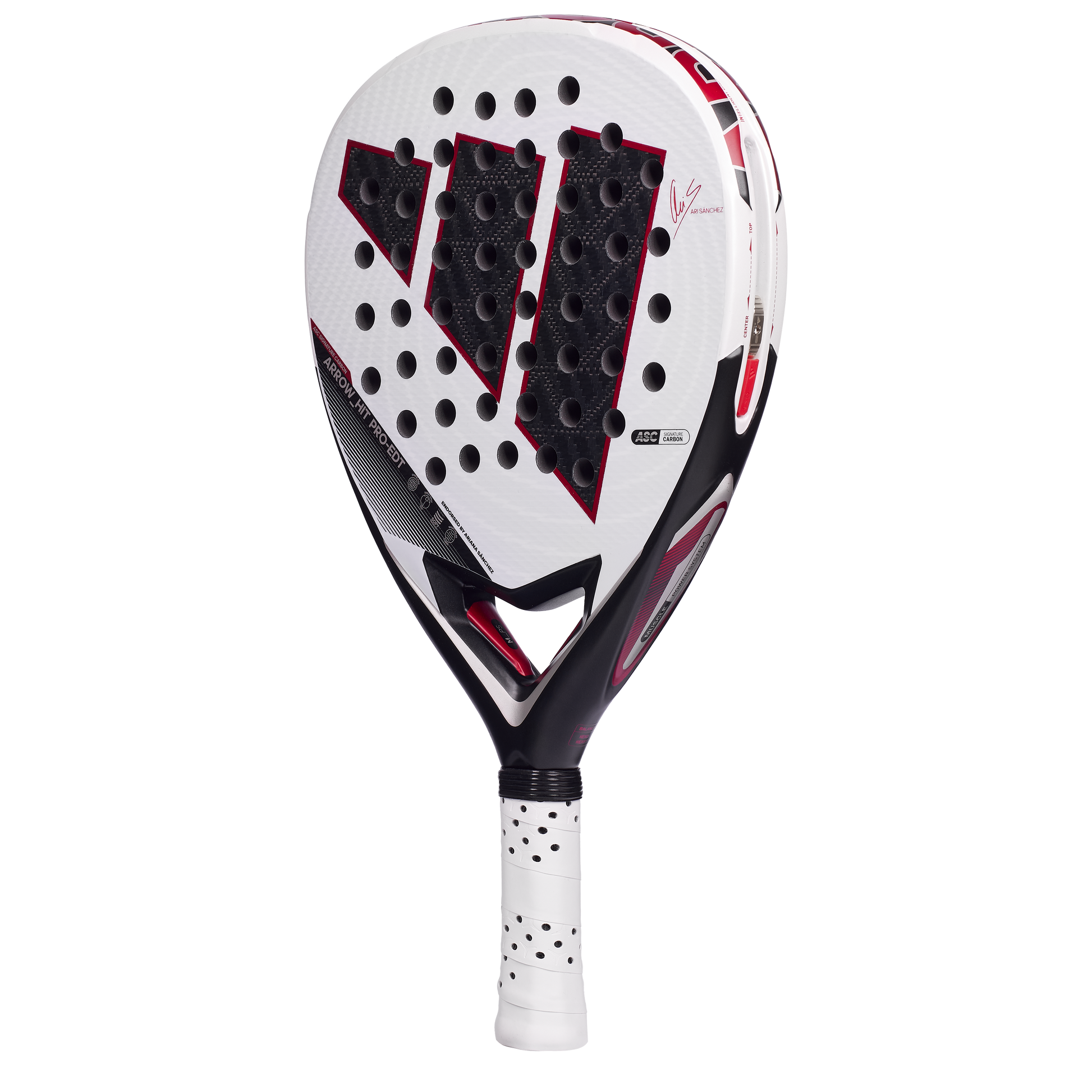 Adidas Arrow Hit Pro EDT 2026 Padelschläger Seitenansicht